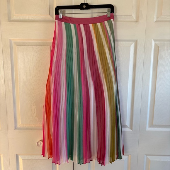 Anthropologie SIDDHA BANSAL Multi-Colored Georgette Digital Printed Maxi Skirt 4 - Picture 3 of 8